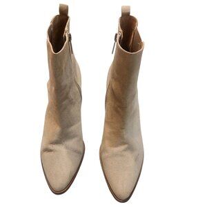 BP. 'Baylee' Vegan Faux Suede Ankle Booties in Taupe Size 10
